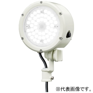 岩崎電気 LED投光器 ≪LEDioc FLOOD LUNT≫ 屋外・屋内用 33Wタイプ セルフバラスト水銀ランプ300W相当 中角タイプ 昼白色 オフホワイト E30015M/NSAN9/W