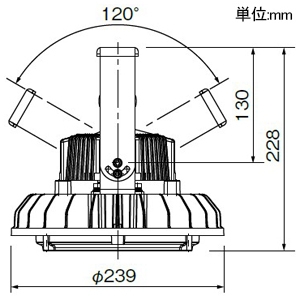 EHWP10014W/NSAZ9 (岩崎電気)｜水銀灯400Wクラス｜業務用照明器具