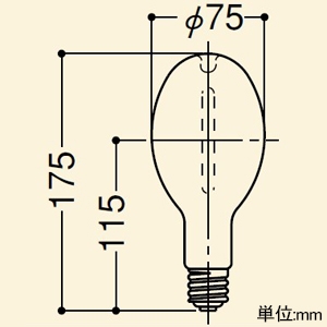 M175LSH/BH (岩崎電気)｜M〜｜水銀灯・メタハラ・ナトリウムランプ