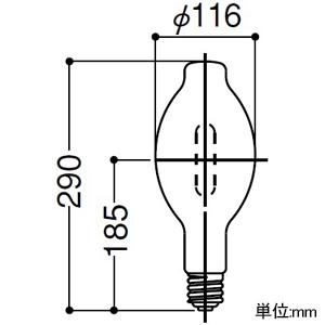 岩崎電気 5波長域メタルハライドランプ ≪FECマルチハイエースH≫ 300W FECスタータ内蔵形 透明形 U形 5波長域白色光 E39口金 5波長域メタルハライドランプ ≪FECマルチハイエースH≫ 300W FECスタータ内蔵形 透明形 U形 5波長域白色光 E39口金 M300LSH/U 画像2