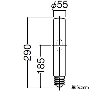 岩崎電気 5波長域メタルハライドランプ ≪FECマルチハイエースH≫ 400W FECスタータ内蔵形 透明形 BH形 5波長域白色光 E39口金 5波長域メタルハライドランプ ≪FECマルチハイエースH≫ 400W FECスタータ内蔵形 透明形 BH形 5波長域白色光 E39口金 MT400LSH/BH 画像2