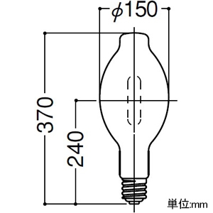 メタルハライドランプ ≪FECマルチハイエース≫ 700W FECスタータ内蔵形 透明形 BH形 E39口金 M700LS/BH