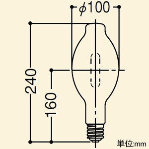 岩崎電気 メタルハライドランプ ≪アイマルチハイエース≫ 250W 混光灯・光補償装置用 始動器内蔵形 下向き点灯専用 蛍光形 BUP形 テフロン膜付 E39口金 メタルハライドランプ ≪アイマルチハイエース≫ 250W 混光灯・光補償装置用 始動器内蔵形 下向き点灯専用 蛍光形 BUP形 テフロン膜付 E39口金 MF250LE/BUP 画像2