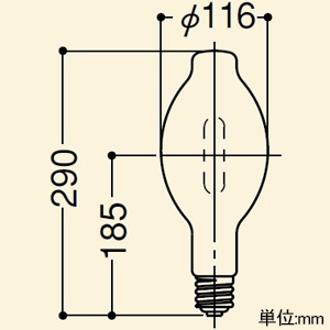 MF300LE/BUP (岩崎電気)｜MF〜｜水銀灯・メタハラ・ナトリウムランプ