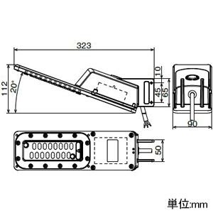 岩崎電気 LED防犯灯 ≪LEDioc STREET≫ 10VA コンパクト形蛍光ランプFHP32W相当 重耐塩仕様 昼白色 電源ユニット内蔵形 自動点滅機能付 アイボリー LED防犯灯 ≪LEDioc STREET≫ 10VA コンパクト形蛍光ランプFHP32W相当 重耐塩仕様 昼白色 電源ユニット内蔵形 自動点滅機能付 アイボリー E70073SAN9 画像2