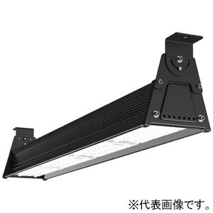 岩崎電気 LED高天井用照明器具 ≪LEDioc DEPOLINER≫ 屋内・軒下用 120Wタイプ 水銀ランプ400W相当 横長配光 昼白色 電源ユニット内蔵形 ELBW12001W/NSAN9/BK