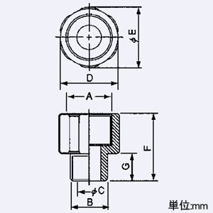 岩崎電気 ソケットレジューサ 屋内・屋外用 適合電線管28-22 ソケットレジューサ 屋内・屋外用 適合電線管28-22 EXSR28-22 画像2