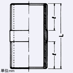 岩崎電気 ニップル 屋内・屋外用 適合電線管16(PF1/2) ニップル 屋内・屋外用 適合電線管16(PF1/2) EXNP16 画像2