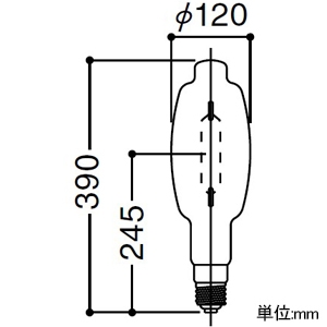 岩崎電気 メタルハライドランプ ≪アイマルチメタルランプ≫ 1000W Bタイプ アクロスター・アクロスペース兼用 透明形 BH形 白色 E39口金 メタルハライドランプ ≪アイマルチメタルランプ≫ 1000W Bタイプ アクロスター・アクロスペース兼用 透明形 BH形 白色 E39口金 MT1000B/BH-M 画像2