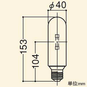 岩崎電気 高圧ナトリウムランプ ≪FECサンルクスエース≫ 70W FECスタータ内蔵形 アイノヴァストリート70専用 透明形 E26口金 高圧ナトリウムランプ ≪FECサンルクスエース≫ 70W FECスタータ内蔵形 アイノヴァストリート70専用 透明形 E26口金 NHT70LVS 画像2