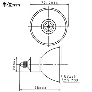 岩崎電気 【生産完了品】ハロゲン電球 ≪アイ ダイクロクールハロゲン≫ 110V用 100W φ70mm ブルーコート涼光色タイプ カバーガラス付 ビーム開き10°E11口金 ハロゲン電球 ≪アイ ダイクロクールハロゲン≫ 110V用 100W φ70mm ブルーコート涼光色タイプ カバーガラス付 ビーム開き10°E11口金 JDR110V100WD/MK7/H/E11 画像2