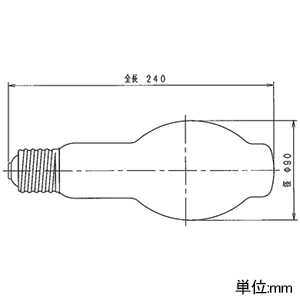 岩崎電気 セラミックメタルハライドランプ ≪FECセラルクスエースEX≫ 電柱共架用 水平点灯形 110W FECスタータ内蔵形 拡散形 E39口金 セラミックメタルハライドランプ ≪FECセラルクスエースEX≫ 電柱共架用 水平点灯形 110W FECスタータ内蔵形 拡散形 E39口金 M110FCLSH-WW/BH-DK 画像2