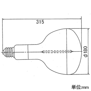 岩崎電気 高圧ナトリウムランプ ≪サンルクス≫ 400W E39口金 NHR400