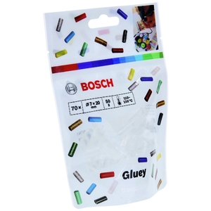 BOSCH グルーチップ コードレスグルーペングルーイ(Gluey)用 直径7×長さ20mm クリア 1袋70本入 2608002004