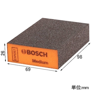 BOSCH 研磨ブロック 中目 砥粒#180〜240 乾・湿両用 オレンジ 研磨ブロック 中目 砥粒#180〜240 乾・湿両用 オレンジ 2608901177 画像2