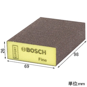 BOSCH 研磨ブロック 細目 砥粒#220〜320 乾・湿両用 イエロー 研磨ブロック 細目 砥粒#220〜320 乾・湿両用 イエロー 2608901178 画像2