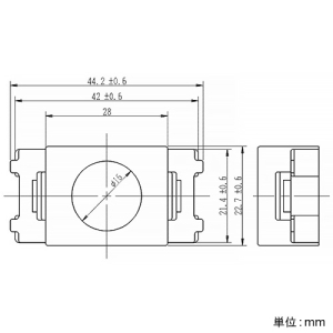 神保電器 【受注生産品】テレホンチップ 丸穴φ16mm用 チョコ 【受注生産品】テレホンチップ 丸穴φ16mm用 チョコ JEC-BN-T16φ-C 画像2