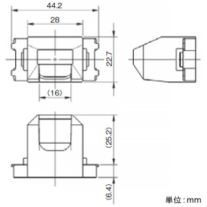 神保電器 【受注生産品】テレホンチップ φ16mm用 チョコ 【受注生産品】テレホンチップ φ16mm用 チョコ JEC-BN-TH-C 画像2