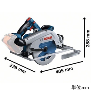 BOSCH コードレス丸のこ 本体のみ DC18V のこ刃径φ184〜190mm 最大切込深さ67mm コードレス丸のこ 本体のみ DC18V のこ刃径φ184〜190mm 最大切込深さ67mm GKS18V-68GCH 画像2