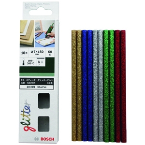 BOSCH グル-スティック ガンタイプ 1液性 径φ7mm グリッター(ラメ)(5色)10本入 GS7KIR