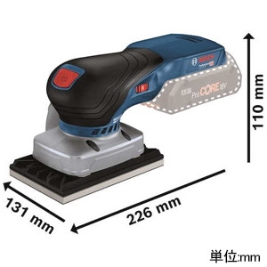 BOSCH コードレスオービタルサンダー 本体のみ DC18V 3種類パッド付 コードレスオービタルサンダー 本体のみ DC18V 3種類パッド付 GSS18V-13H 画像3