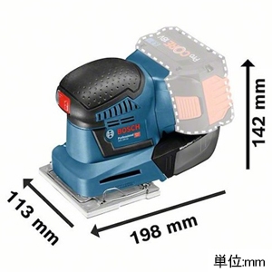 BOSCH コードレスオービタルサンダー 本体のみ DC18V マジック式・クランプ式両用 コードレスオービタルサンダー 本体のみ DC18V マジック式・クランプ式両用 GSS18V-LINH 画像2