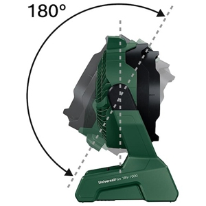 BOSCH コードレスファン 本体のみ DC18V ハネ径225cm 5枚羽 風向調整角度180° コードレスファン 本体のみ DC18V ハネ径225cm 5枚羽 風向調整角度180° UFAN18V-1000H 画像2
