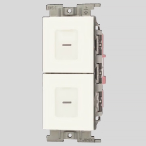 神保電器 電子式スイッチ ガイド・チェック用 2箇所操作形 遅れ機能なし NWSM02734WPW