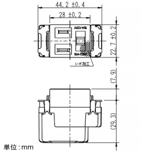 神保電器 埋込接地シングルコンセント 15A 125V シボ加工品 ソフトブラック 埋込接地シングルコンセント 15A 125V シボ加工品 ソフトブラック NKC-5G-SB 画像2