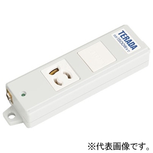 TERADA(寺田電機製作所) 【受注生産品】OAタップ 1口 接地2P15A125V抜止 一般プラグ付 VCTFコード3m ホワイト XLT153W