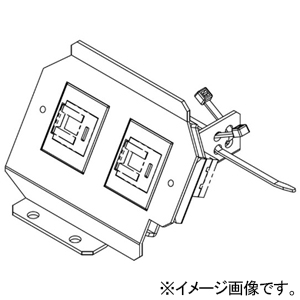 TERADA(寺田電機製作所) A側器具ブロック 情報器具ブロック CAT6A×2 CEC・CEE用 バリアフリー対応 CEC90182A