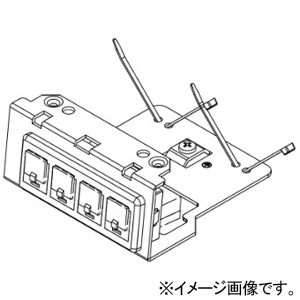 TERADA(寺田電機製作所) 電話器具ブロック ≪テラコン≫ TEL×4 SRRシリーズ用 マルチタイプ SRR064