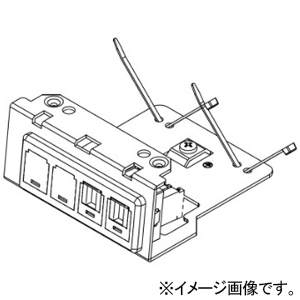 TERADA(寺田電機製作所) 情報(CAT6)器具ブロック ≪テラコン≫ CAT6×2 SRRシリーズ用 マルチタイプ SRR092