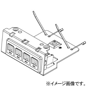 TERADA(寺田電機製作所) 情報(CAT6A)器具ブロック ≪テラコン≫ CAT6A×4 SRRシリーズ用 マルチタイプ SRR184