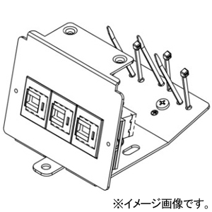 TERADA(寺田電機製作所) 電話・情報器具ブロック ≪テラコン≫ CAT6×3 CERシリーズ用 マルチタイプ CER093