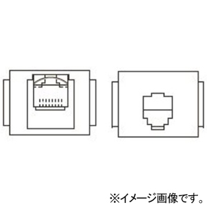 TERADA(寺田電機製作所) 【受注生産品】電話+情報(CAT5E)器具ブロック ≪テラコン≫ TEL×1+CAT5E×1 165角置敷OAパネル対応 SFC90040