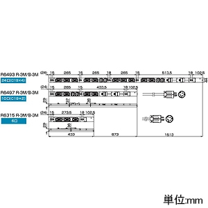 TERADA(寺田電機製作所) 【受注生産品】200Vコンセントバー 冗長電源識別タイプ 20A対応 20Aサーキットプロテクタ×2付 C13コンセント形状(ロック機能付)×20口+C19コンセント形状×4口 コード長3m 赤 【受注生産品】200Vコンセントバー 冗長電源識別タイプ 20A対応 20Aサーキットプロテクタ×2付 C13コンセント形状(ロック機能付)×20口+C19コンセント形状×4口 コード長3m 赤 R6493R-3M 画像2