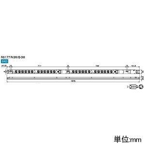 TERADA(寺田電機製作所) 【受注生産品】100Vコンセントバー 冗長電源識別タイプ 30A対応 20Aサーキットプロテクタ×2付 接地2P15A125V抜止×24口 コード長3m 赤 【受注生産品】100Vコンセントバー 冗長電源識別タイプ 30A対応 20Aサーキットプロテクタ×2付 接地2P15A125V抜止×24口 コード長3m 赤 R6177R-3M 画像2