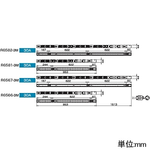 TERADA(寺田電機製作所) 【受注生産品】200Vコンセントバー ペグ固定タイプ 30A対応 20Aサーキットプロテクタ×2付 C13コンセント形状(ロック機能付)×20口+C19コンセント形状×4口 コード長3m 【受注生産品】200Vコンセントバー ペグ固定タイプ 30A対応 20Aサーキットプロテクタ×2付 C13コンセント形状(ロック機能付)×20口+C19コンセント形状×4口 コード長3m R6582-3M 画像2