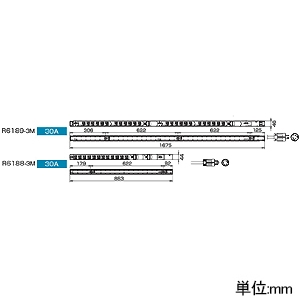 TERADA(寺田電機製作所) 【受注生産品】100Vコンセントバー ペグ固定タイプ 30A対応 20Aサーキットプロテクタ×2付 接地2P15A125V抜止×12口 コード長3m 【受注生産品】100Vコンセントバー ペグ固定タイプ 30A対応 20Aサーキットプロテクタ×2付 接地2P15A125V抜止×12口 コード長3m R6188-3M 画像2