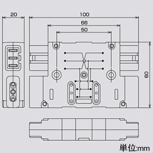 TERADA(寺田電機製作所) ハーネスジョイントボックス 2分岐 定格20A レッド ハーネスジョイントボックス 2分岐 定格20A レッド AHJ80002R 画像2