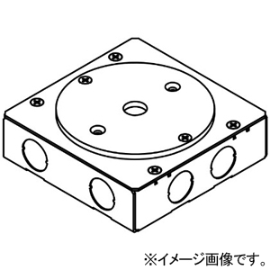 TERADA(寺田電機製作所) 低床用フロアコンセント専用浅型ボックス ≪テラコン≫ LSF60シリーズ専用 電線管床工事用 LSF0600