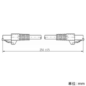 神保電器 接続用パッチコード LAN用Cat5e対応 コード長250mm 接続用パッチコード LAN用Cat5e対応 コード長250mm PTC-250 画像2