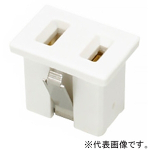 神保電器 はめ込コンセント 機器用 15A 125V 黒 1341B