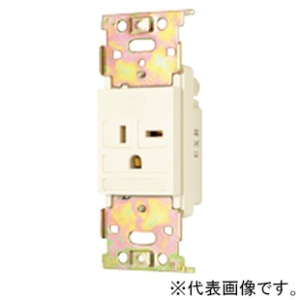 神保電器 角形埋込接地コンセント 接地2P 20A 250V チョコ CFL-2202G-C