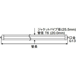 プリンス電機 【ケース販売特価 10本セット】T6スリム蛍光灯 スーパーライン(二重管) φ25ジャケットパイプ付 冷蔵ショーケース用 ラピッドスタート形 3波長形昼白色 G13口金 管長743mm 【ケース販売特価 10本セット】T6スリム蛍光灯 スーパーライン(二重管) φ25ジャケットパイプ付 冷蔵ショーケース用 ラピッドスタート形 3波長形昼白色 G13口金 管長743mm FLR32T6EX-N/MJA_set 画像2