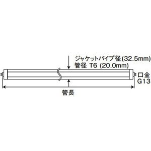 プリンス電機 【受注生産品】【ケース販売特価 10本セット】T6スリム蛍光灯 ニューフリーズ φ32ジャケットパイプ付 冷凍ショーケース用 ラピッドスタート形 白色 G13口金 管長692mm 【ケース販売特価 10本セット】【受注生産品】T6スリム蛍光灯 ニューフリーズ φ32ジャケットパイプ付 冷凍ショーケース用 ラピッドスタート形 白色 G13口金 管長692mm FLR30T6HW/MJ30_set 画像2