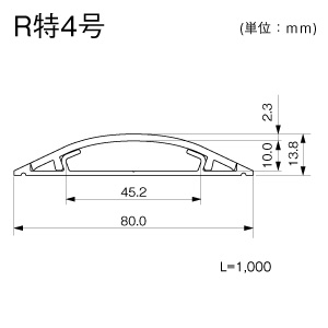 マサル工業 ガードマン2R 特4号 1m ブラウン ガードマン2R 特4号 1m ブラウン GRB4106 画像2