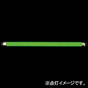 プリンス電機 一般蛍光灯 カラー蛍光ランプ 6形 スタータ形 グリーン G5口金 FL6G