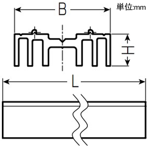 未来工業 配管モール用スペーサー ≪RMモール≫ 全長1m 厚さ10mm 13M用 配管モール用スペーサー ≪RMモール≫ 全長1m 厚さ10mm 13M用 RMSPY-13MW 画像2